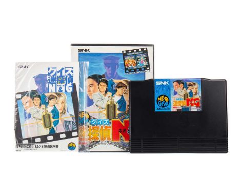 SNK NEO GEO - QUIZ METANTEI NEO &amp; GEO: QUIZ DAISOUSASEN PART 2 (JPN),boxed with manual