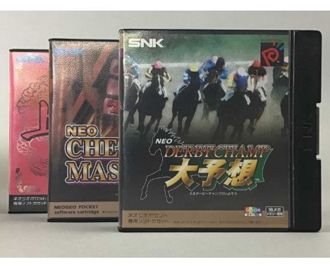 SNK NEO GEO POCKET / POCKET COLOUR - TEN GAMES,casino/puzzle themed, including Hanabi (x2), Neo Derby Champ, Neo Cherry Maste