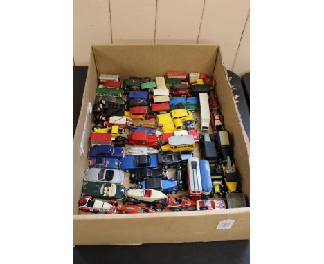 A large selection of mixed die cast vehicles including Matchbox, Lledo, Solido etc