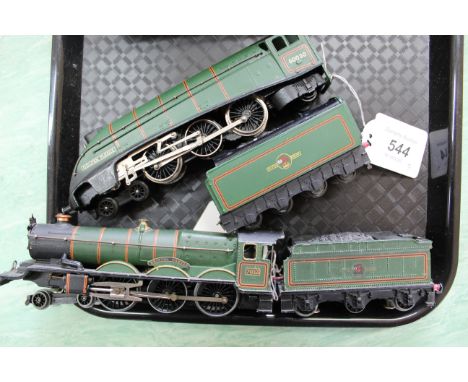 Two Hornby Dublo unboxed locos and tenders, 'Golden Fleece' and 'Bristol Castle' (light play wear)