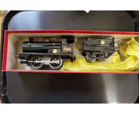 A Hornby clockwork engine LMS 1923, with key (playworn with possible re-paint)