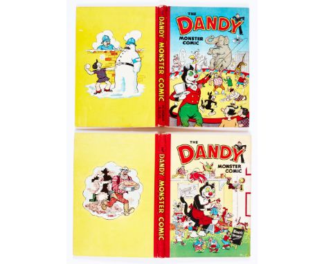 Dandy Monster Comic (1951). Ringmaster Korky. Bright covers, neat dedication. (1952) Korky's Toy Shop. Bright covers, no dedi