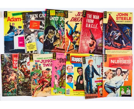 Gold Key first issue Mix (1960s-70s). Adam-12 1, Ben Casey Film Stories 1, Grimm's Ghost Stories 1, Jet Dream 1, Man from U.N