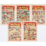 Magic Comic (1940) 40-44. Propaganda war issues. 'Meet this new bloke - he ain't a chum - He's one
