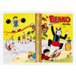 Beano book (1954). Biffo nipped in the bod! Bright cover and spine with minimal wear. No dedication.