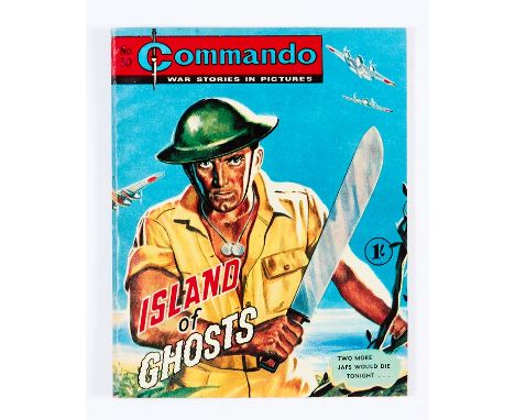 Commando 30 (1962) Island of Ghosts. Bright covers, tight spine with light bindery ripples, cream pages [fn]