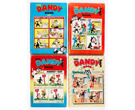 Dandy Books (1953-56). 1953 no dedication [fn], 1954 [vg/fn], 1955 no dedication [vg], 1956 erased pencil dedication [vg]. Al