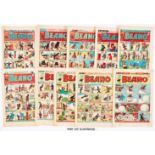 Beano (1950) 390-441. Complete year with the first Sinbad by Paddy Brennan, Sammy's Super Rubber