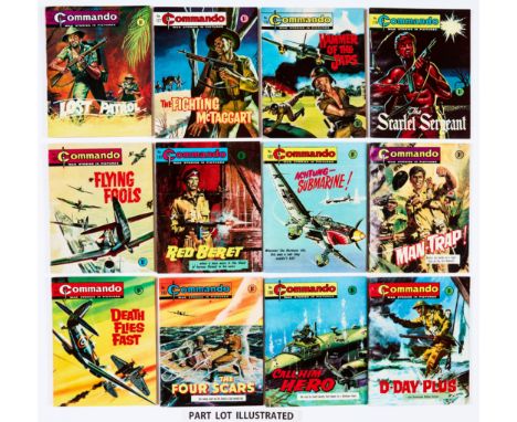 Commando 176-200 (1966). Bright covers, tight spines with light bindery ripples, cream pages [fn/vfn] (25)