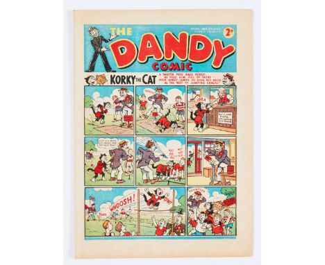 Dandy 132 (Jun 8 1940). Propaganda war issue. Starring Addie and Hermy the Nasty Nazis. Bright cover, cream/light tan pages [