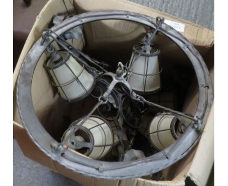 WROUGHT IRON CHANDELIER PENDANT LIGHT