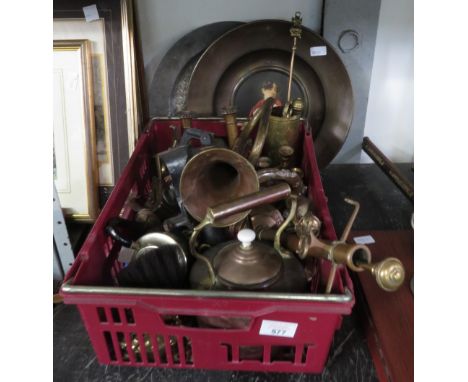 GWR LAMP, COPPER KETTLE, COMPANION SET &amp; OTHER METALWARE