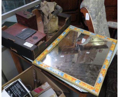 WALL MIRROR, FISH POACHER, HAND TOOLS ETC