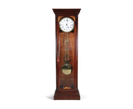 ***PLEASE NOTE DESCRIPTION IN THE PRINTED CATALOGUE SHOULD READ' A VICTORIAN STYLE MAHOGANY LONGCASE CLOCK'***&nbsp;&nbsp;by 