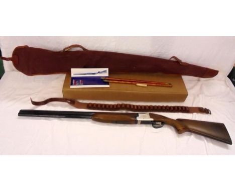 Winchester Model 91 Over/Under 12 Bore Shotgun with gun belt, cleaning kit, accessory pack & carry case 