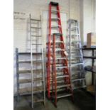 Werner 16’, 10’, & Husky 8’ Step Ladders, Werner 20’ Adjustable Ladder