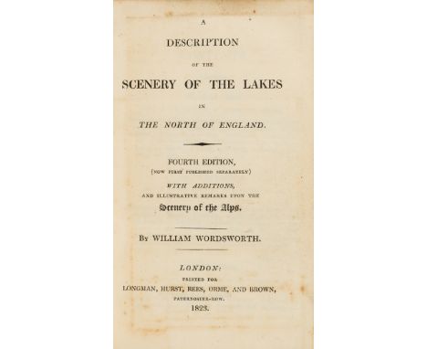 Lake District.- Wordsworth (William) A Description of the Scenery of the Lakes in the North of England, fourth edition, foldi