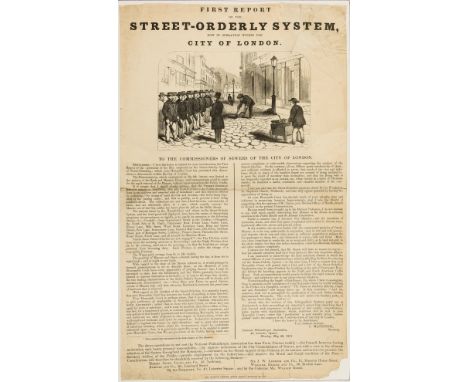 Cleaning the City of London.- First Report on the Street-Orderly System, Now in Operation Within the City of London, printed 
