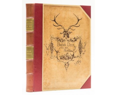 Millais (John Guille) British Deer and their Horns, first edition, frontispiece, 10 plates, tissue-guards, illustrations, man