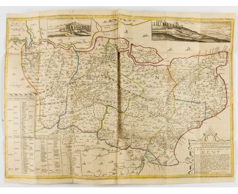 Kent.- Philipott (Thomas) Villare Cantianum: or Kent Surveyed and Illustrated, first edition, large folding double-page map h