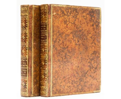 La Fontaine (Jean de) Contes et Nouvelles en Vers, 2 vol., engraved additional pictorial titles by Vidal, title-vignettes, po