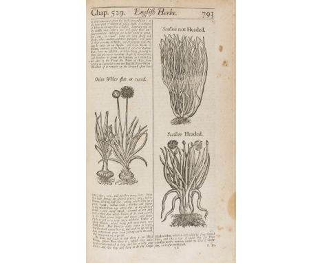 NO RESERVE Herbal.- Salmon (William) Botanologia. The English herbal: or, History of plants, first edition, engraved addition