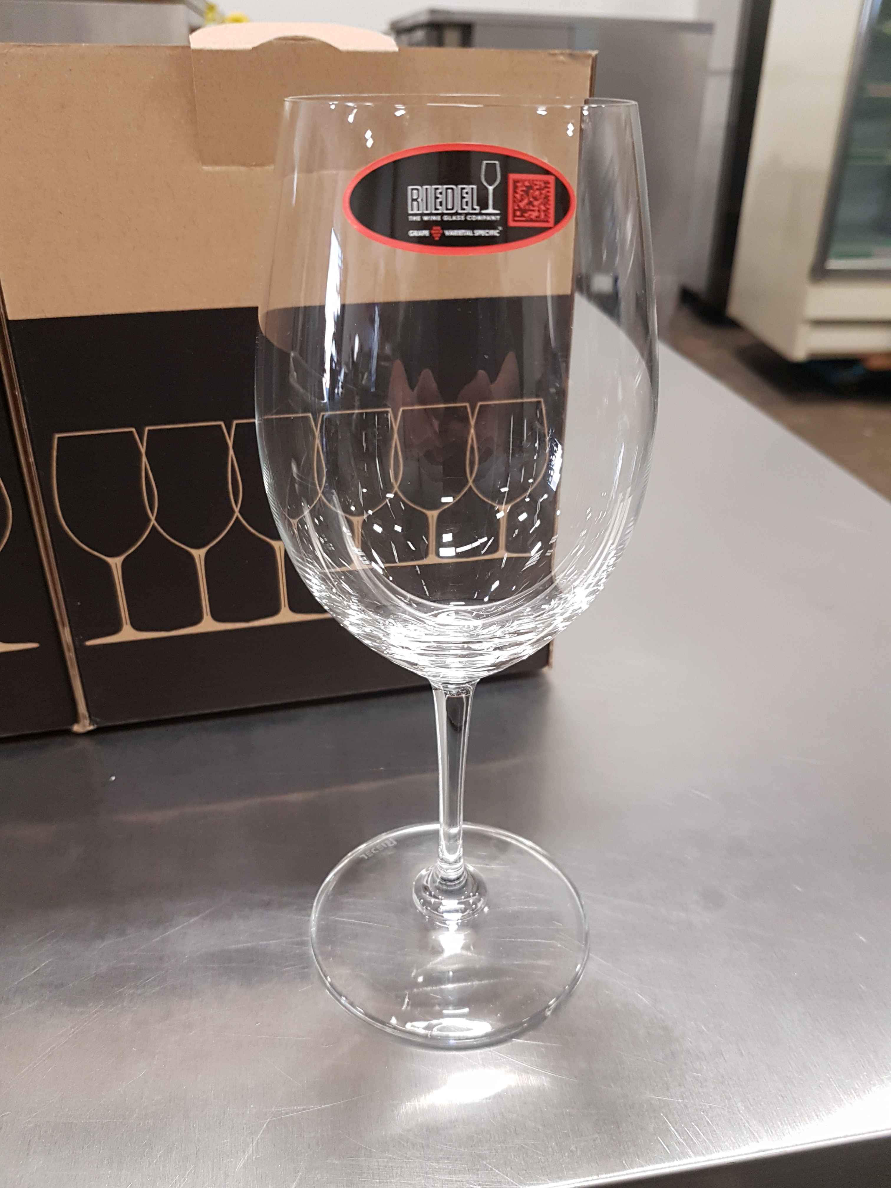 Riedel 18.5oz Red Wine Glasses Made in Germany Case of 12, Notes