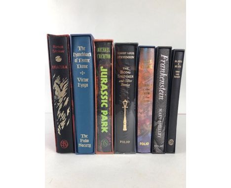 Folio Society Books of Horror interest, Bram Stoker, Dracula, Frankenstein, Mary shelly, Dr Jekyll &amp; MR Hyde, R L Stevens