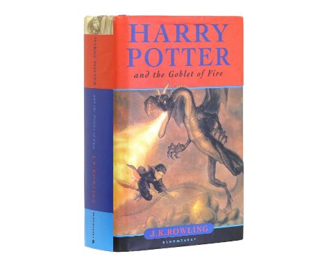 Rowling (J.K.) - Signed.Harry Potter and the Goblet of Fire.Bloomsbury, 2000, first edition, seventh printing, inscribed ‘to 