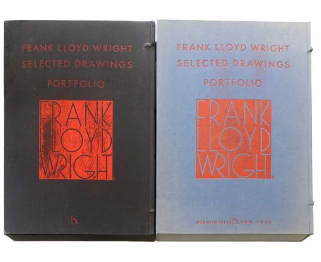 Wright (Frank Lloyd) Selected Drawings, First and Second Portfolios, New York: Horizon Press, 1977 and 1980, numbered limited
