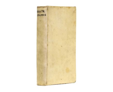 Nostradamus (Michel).Les Vrayes Centuries et Propheties de Maistre Michel Nostradamus …Amsterdam: Jean Jansson a Warsberge, 1