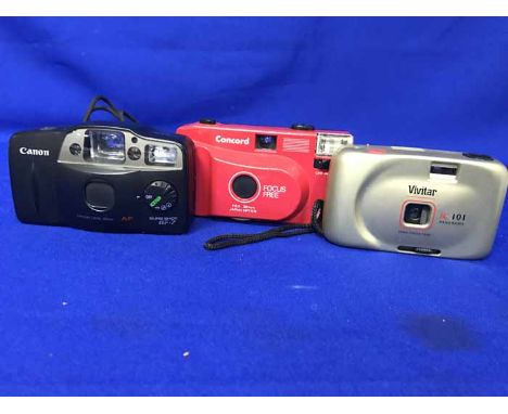 LOT OF CAMERA ACCESSORIESincluding two camera bodies, a group of flashes and a Pathescope electric projector