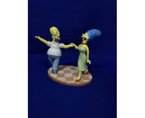 TWO 'THE SIMPSONS' CERAMIC FIGURES