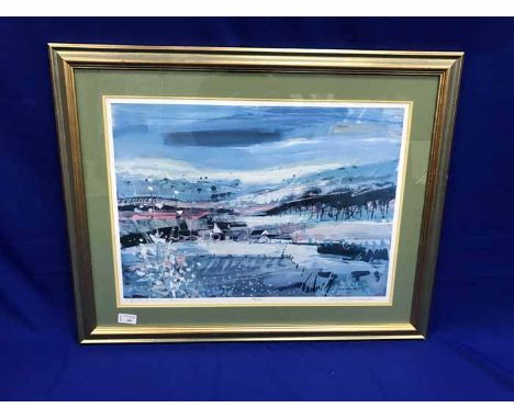 LIMITED EDITION PRINT 'SOUTH FARM ARRAN'signed, framed and under glass