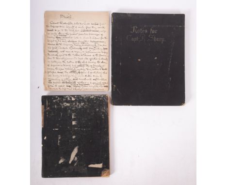 IRELAND, three manuscript books, one relating to the genealogy of Edward Sharp, another being manuscript interpretations of e