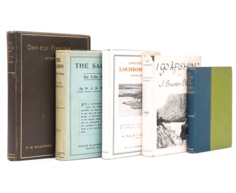 HALFORD, Frederic M - Dry-Fly Fishing in theory and practice, frontispiece, 25 plates, org. cloth, tall 8vo, neat cont. owner