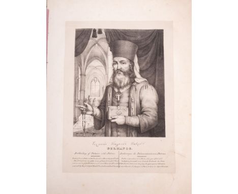 FRIEDEL, Adam De, The Greeks Twenty-Four Portraits, 4 Parts in 1 volume, 24 fine uncoloured lithograph plates by J. Bouvier a