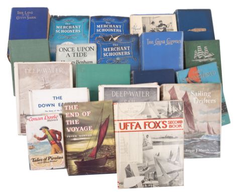 MARCH, Edgar J - Sailing Drifters : illustrated. 4to. cloth in d/w. Percival Marshall, first ed. 1952, with other maritime bo