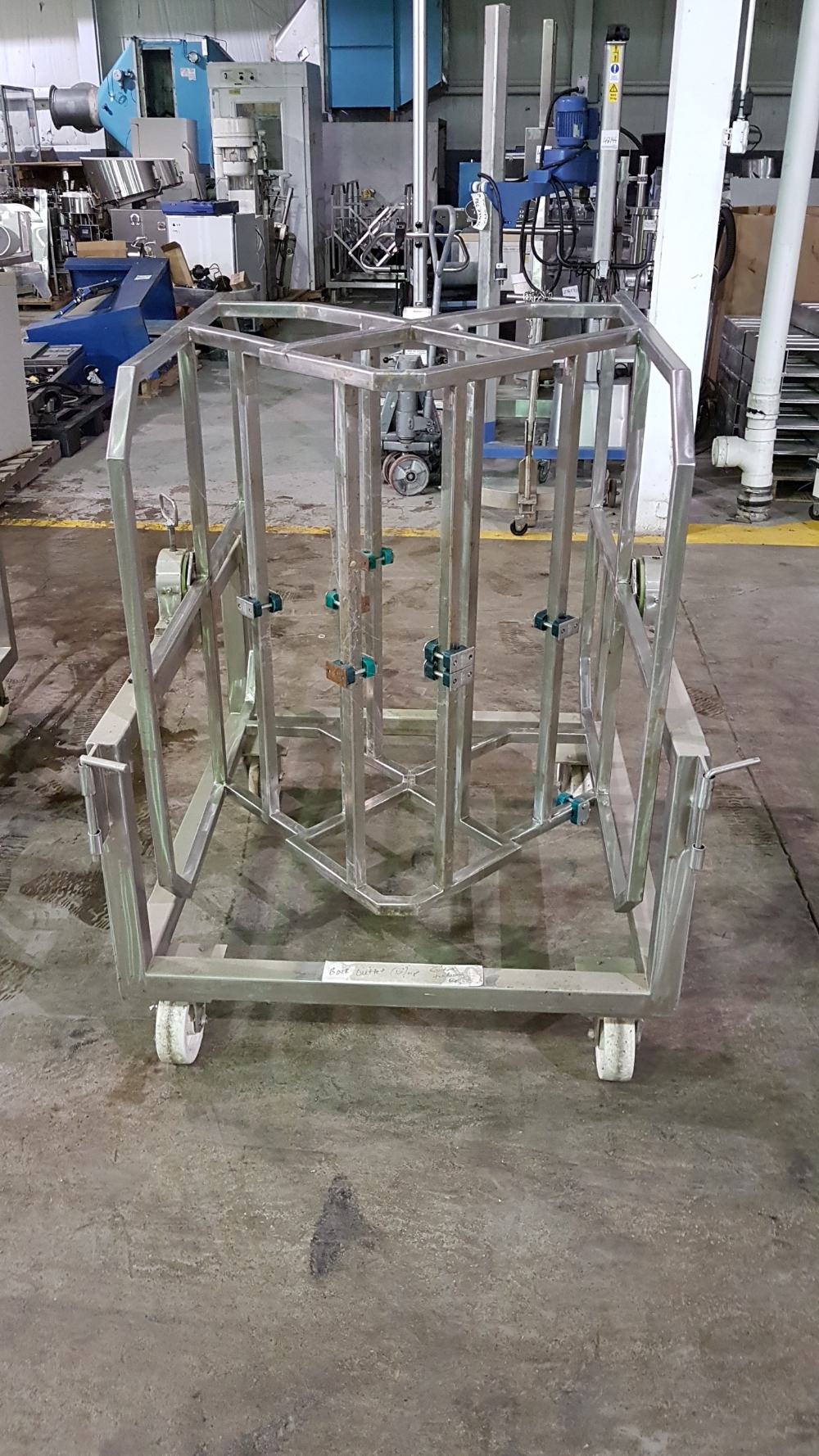 tipping cradle, stainless steel construction, (4) 36" long cradles.