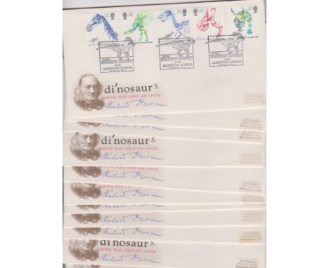 Great Britain 1991 (20Aug)-Dinosaurs Set FDC's a range of H/S's (35) light duplication,A/L,cat £15 each