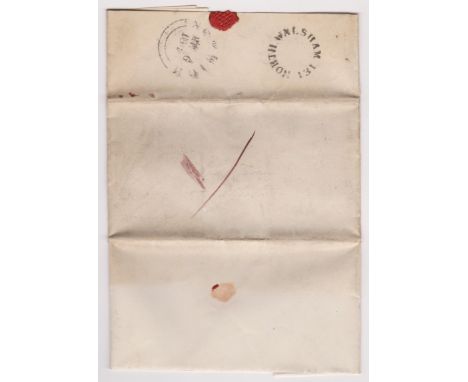 Great Britain 1840-Postal History-E.L. dated March 5th - 40 Birmingham very faint Norfolk address on front-manuscript 1-Circu