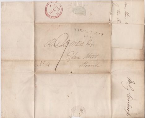 Great Britain 1813 Postal History - E.L. Dated 5th July 1813-posted to Strand London-manuscript 9-2 line Cirencester 12-- mil