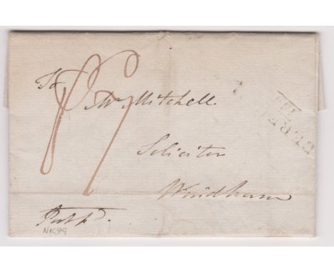 Great Britain 1813 Postal History - E.L. Dated March 27th 1813-Scarning Marsh posted to Solicitor Windham (Wymondham) manuscr