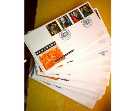 Great Britain 1992-(10 March)-Tennyson-Range Rayal Mail FDCs various L/S's (42) light duplication cat £10 each