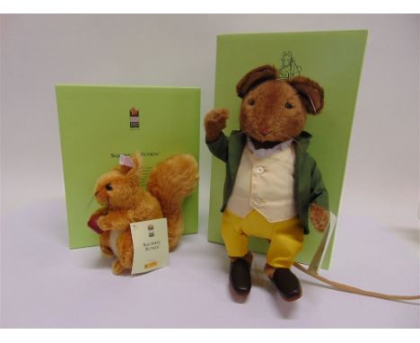 TWO STEIFF BEATRIX POTTER SOFT TOYS comprising Squirrel Nutkin, limited edition 279/1500, boxed; and Samuel Whiskers, limited