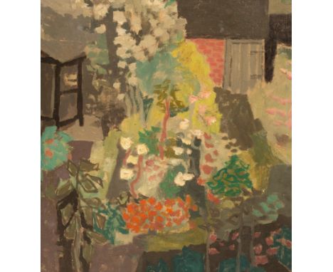 French School, mid 20th Century/Cottage Garden/signed Bigon/oil on board, 35cm x 32cm CONDITION REPORT: Condition information
