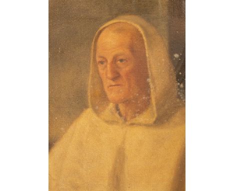 Edward Francis Wells (1876-1952)/Portrait of a Monk/signed and dated upper right EF Wells 1937/oil on canvas, 61.5cm x 51.5cm