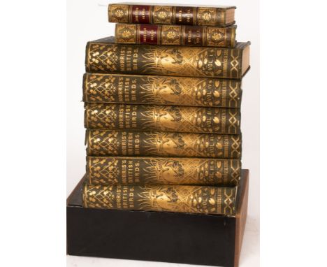 Morris (Rev FO) A History of British Birds, 6 vols., London 1868 in original green and gilt cloth bindings; Mudie (Robert) Th