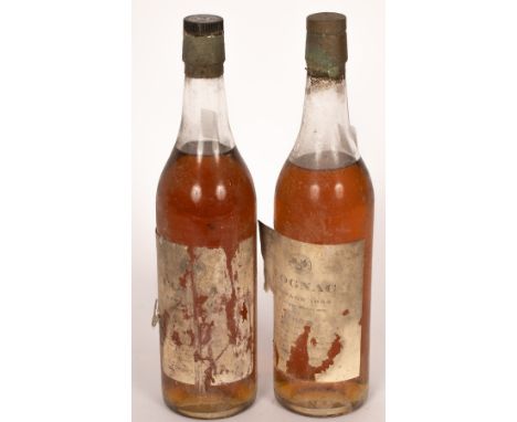 Cognac: Vintage 1953, landed 1954, bottled 1973, imported and bottled by Army and Navy Stores Ltd. CONDITION REPORT: Conditio
