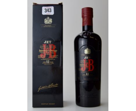 BOTTLE OF J&B JET 12 YEAR OLD SCOTCH WHISKY WITH BOX